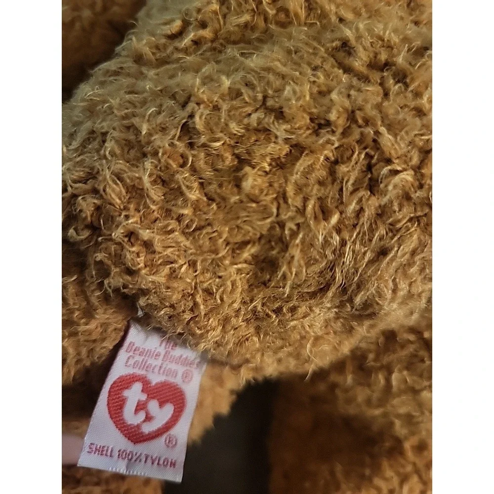 Ty 1999 Beanie Buddies Brown Bear‎ Fuzz 14